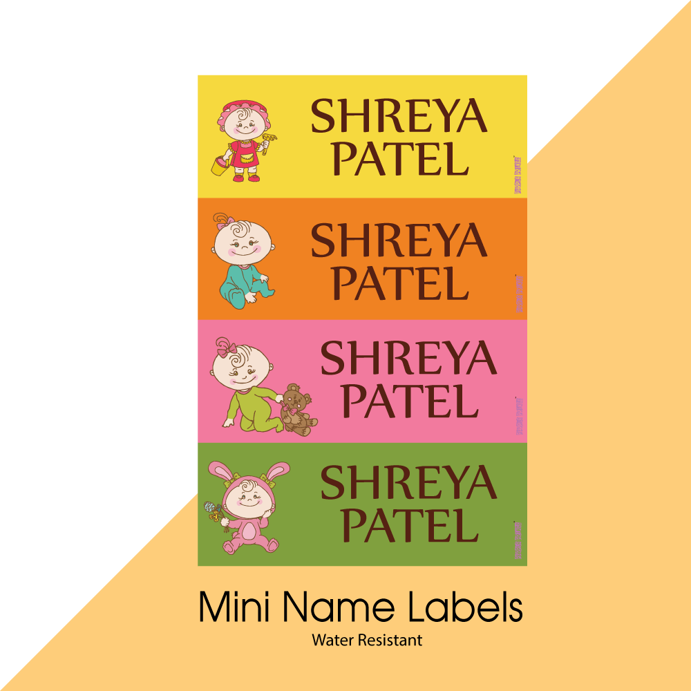 Mini Name Labels - Baby Girl