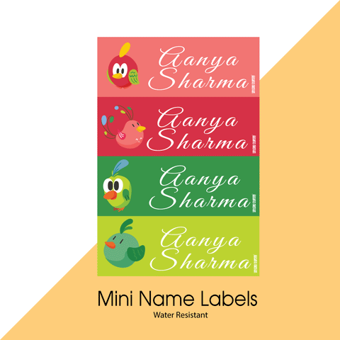 Mini Name Labels - Birdies