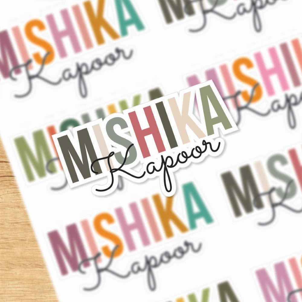 Signature Name Labels