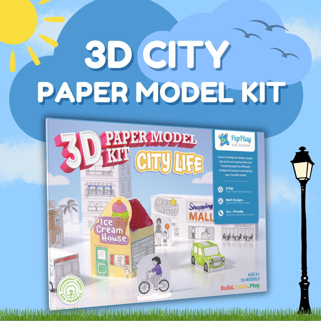 Pepplay 3D Paper Model Kit- City Life
