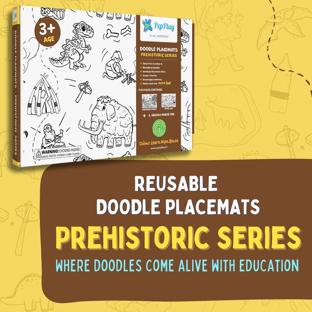 Doodle Placemats - Prehistoric Series