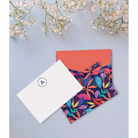 Family Card + Envelopes - Set of 25 - Monogram Pop