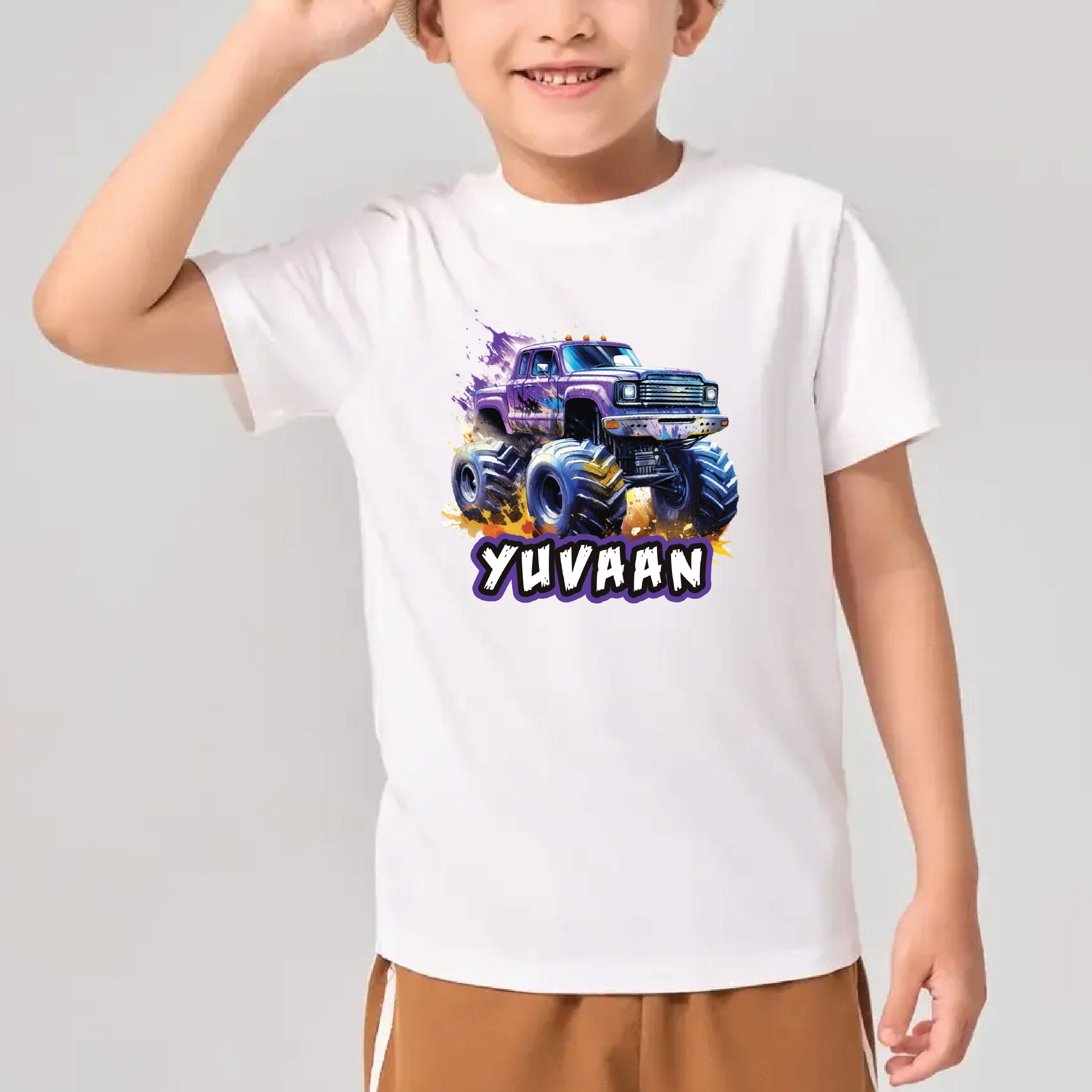 Monster Car Squad Personalised Tshirts