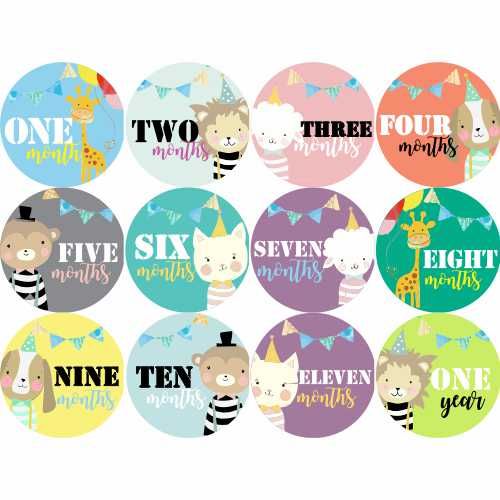 Monthly Milestone Stickers