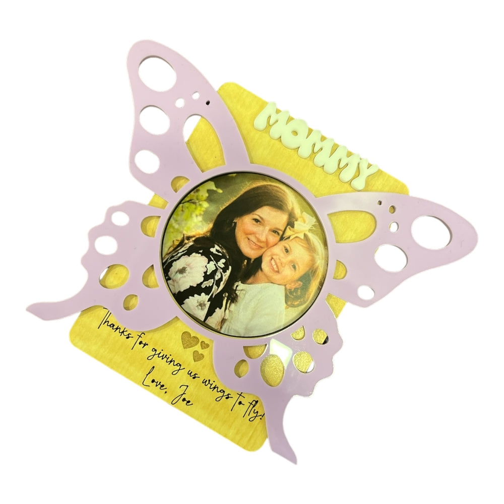 Mother's Day Fridge Photo Magnet- Butterfly Frame