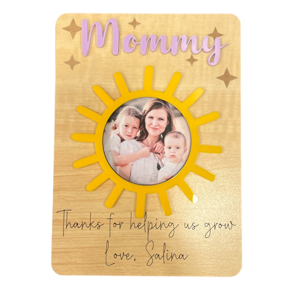 Mother's Day Fridge Photo Magnet- Sun Frame