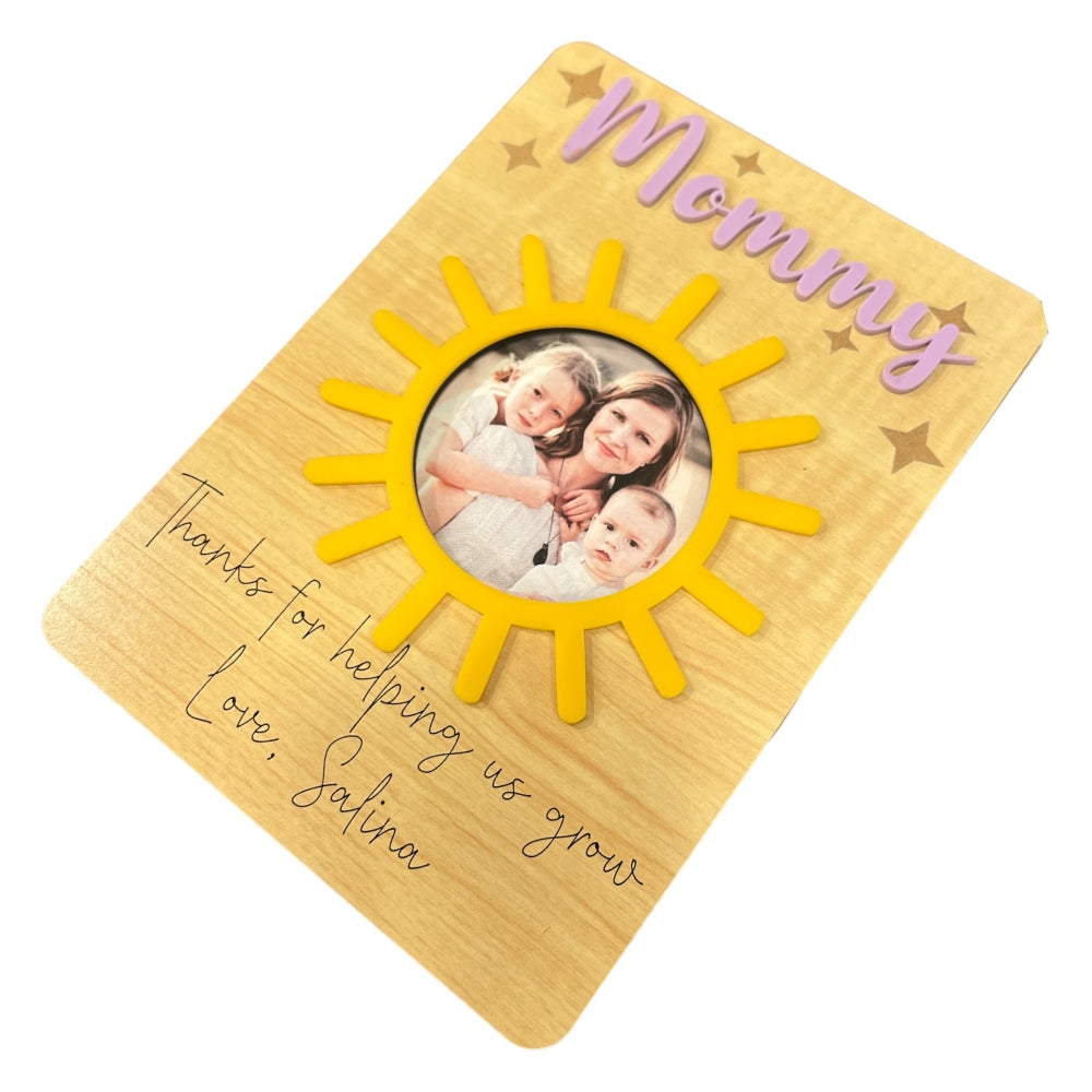Mother's Day Fridge Photo Magnet- Sun Frame