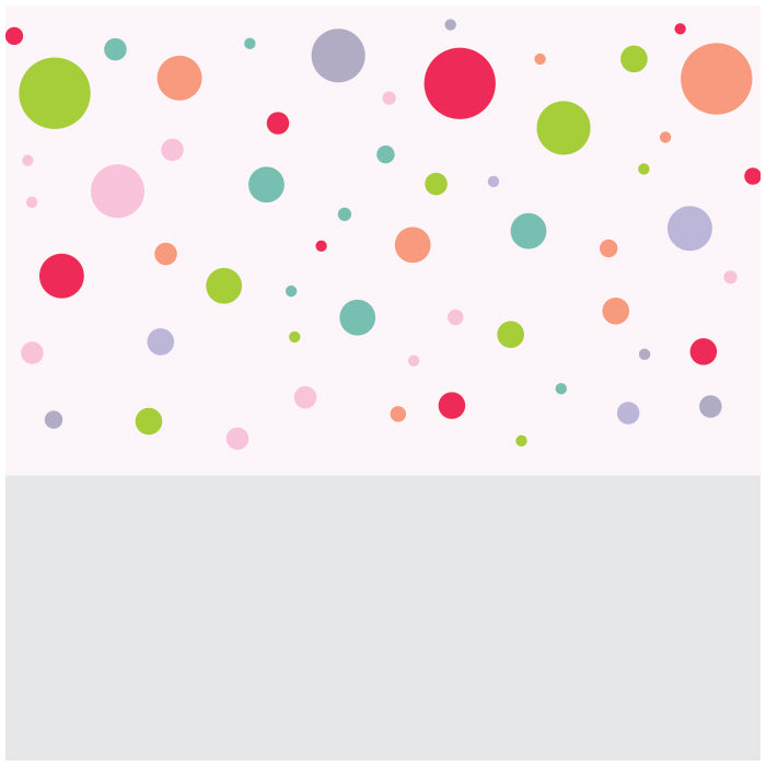Multicolor Polka Dots Mini Wall Art Sticker