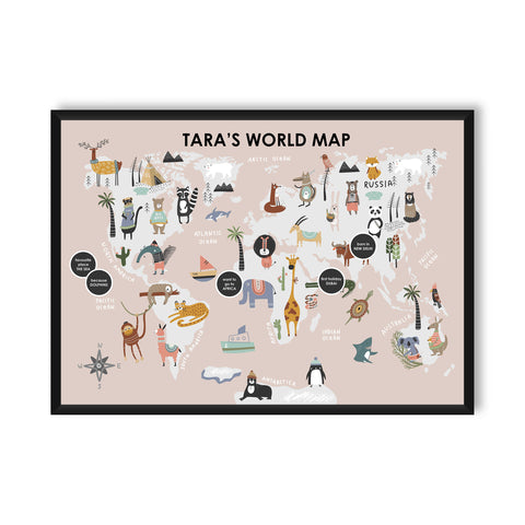 Wall Frame | My World Map