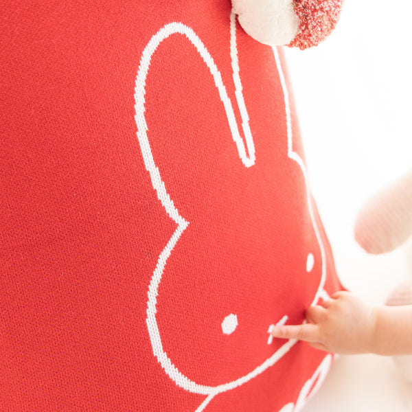 Miffy Santa Sack -Base: Red Letter: Oatmeal