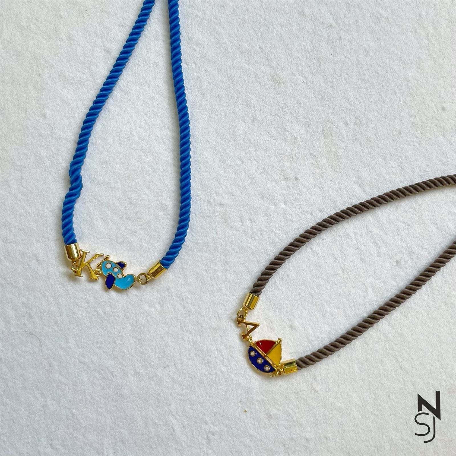 Aeroplane Initial Bracelet