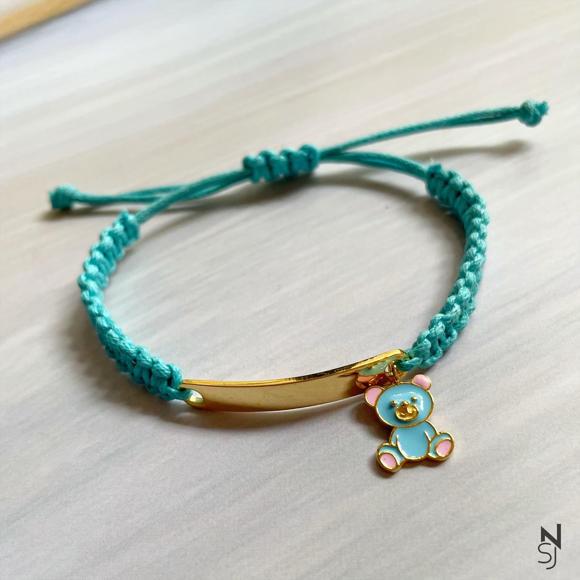 Teddy Adjustable Name Bracelet