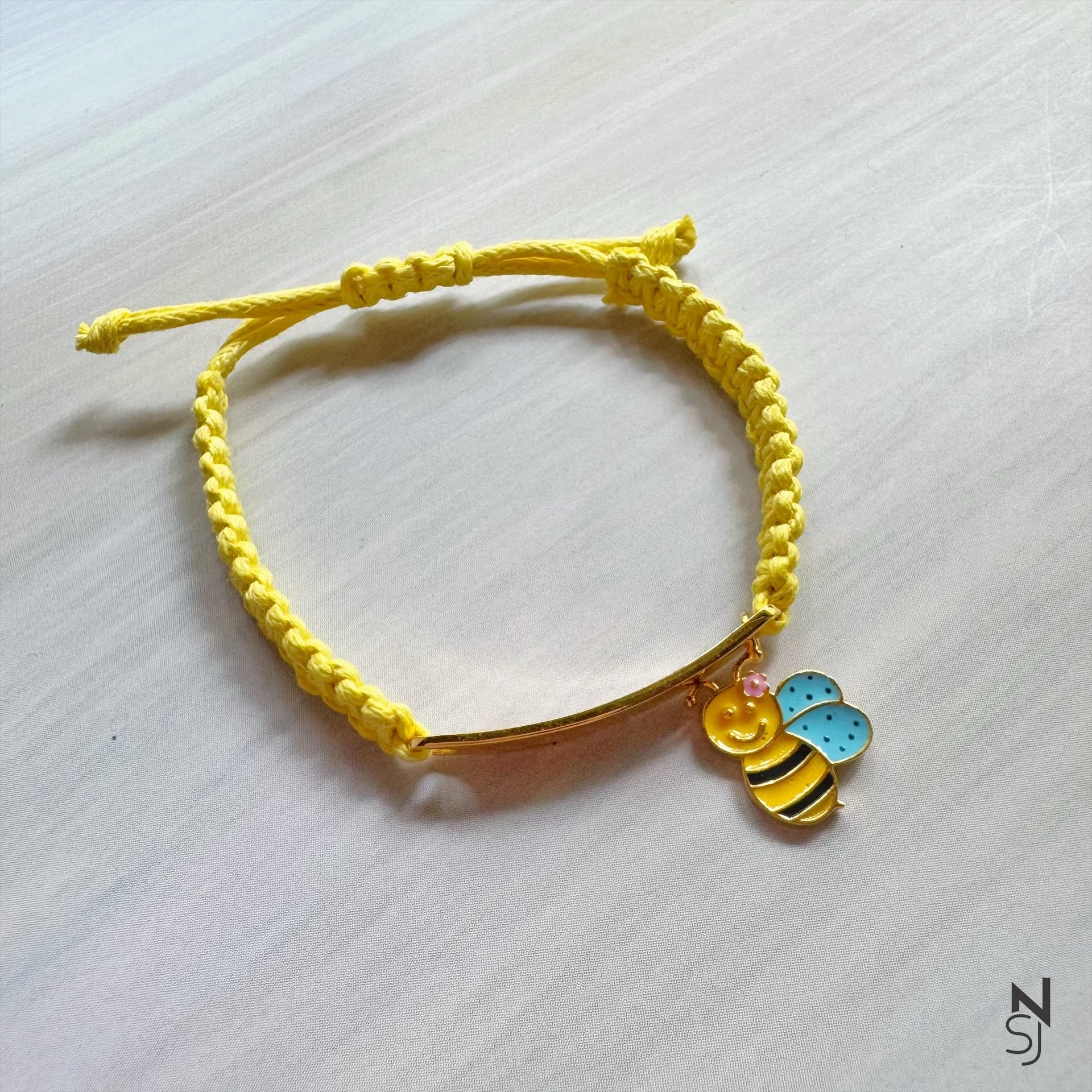 Buzzy Bee Adjustable Name Bracelet