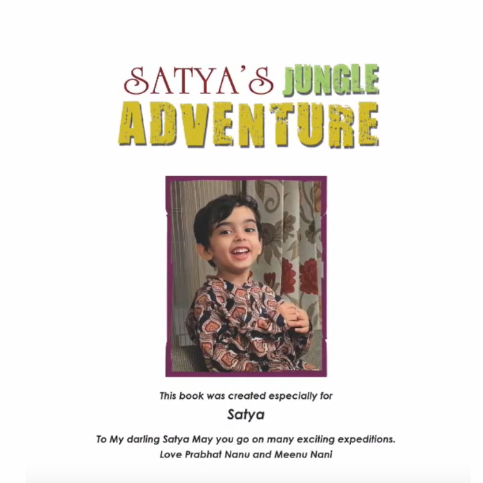 Personalised Story Book Jungle Adventure Story (Boys)