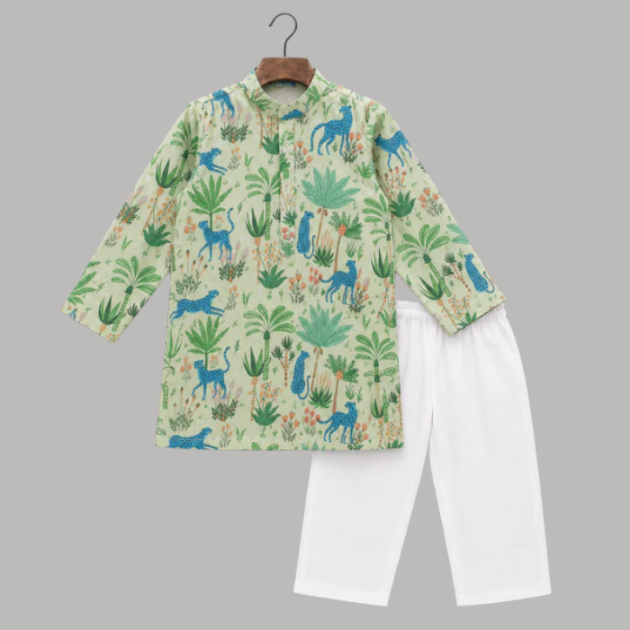 Boys Cotton Kurta Set - Upto 8 Years