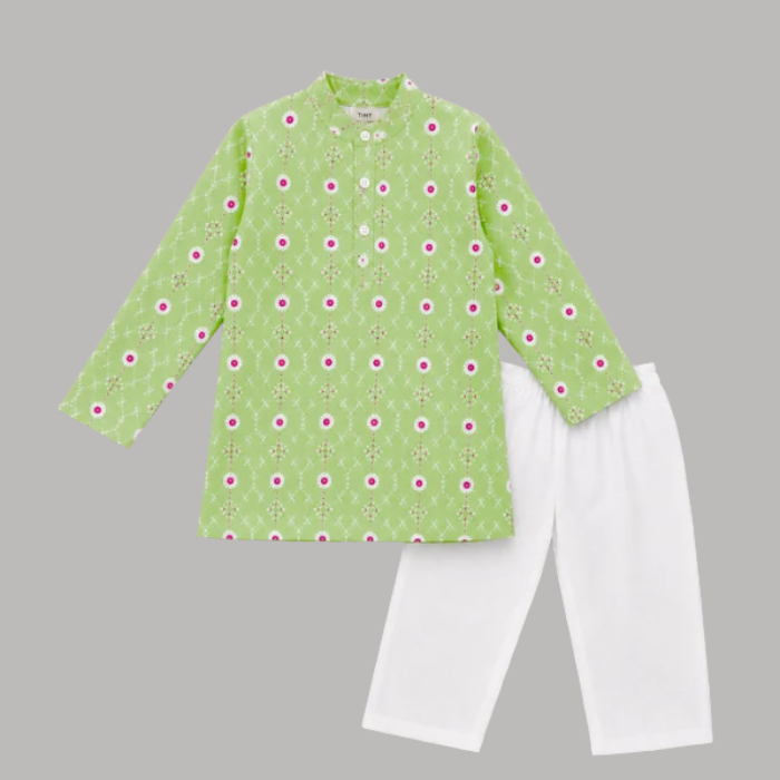 Boys Cotton Kurta Set - Upto 8 Years