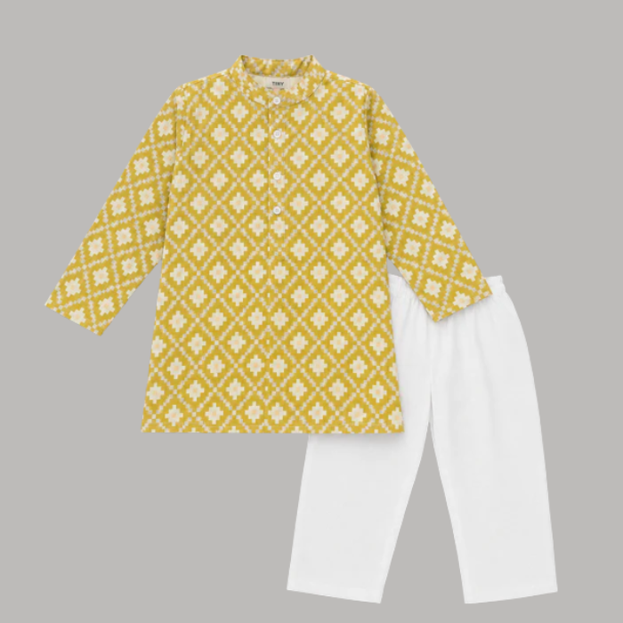 Boys Cotton Kurta Set - Upto 8 Years