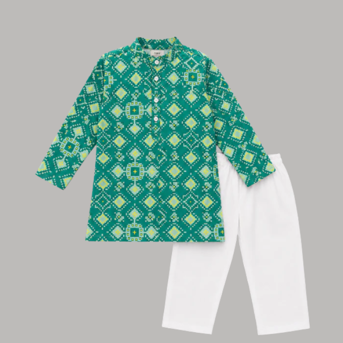 Boys Cotton Kurta Set - Upto 8 Years
