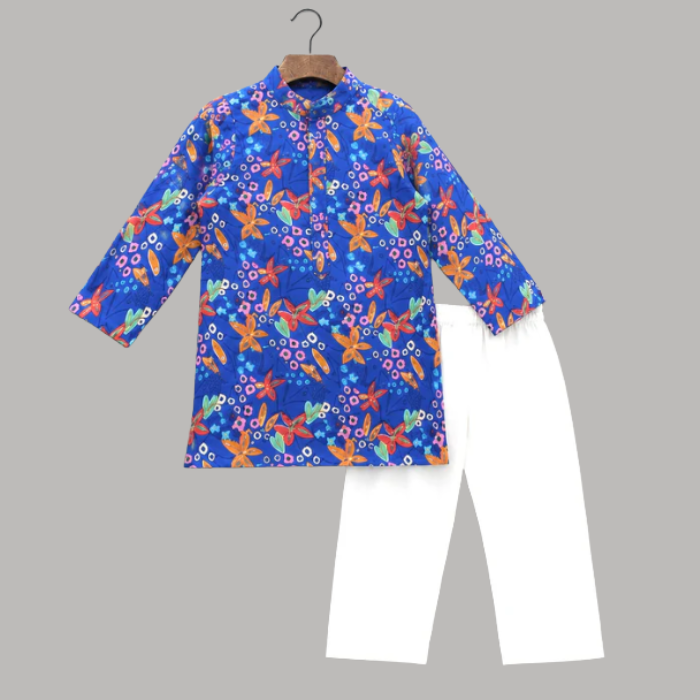 Boys Cotton Kurta Set - Upto 8 Years