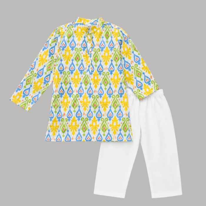 Boys Cotton Kurta Set - Upto 8 Years