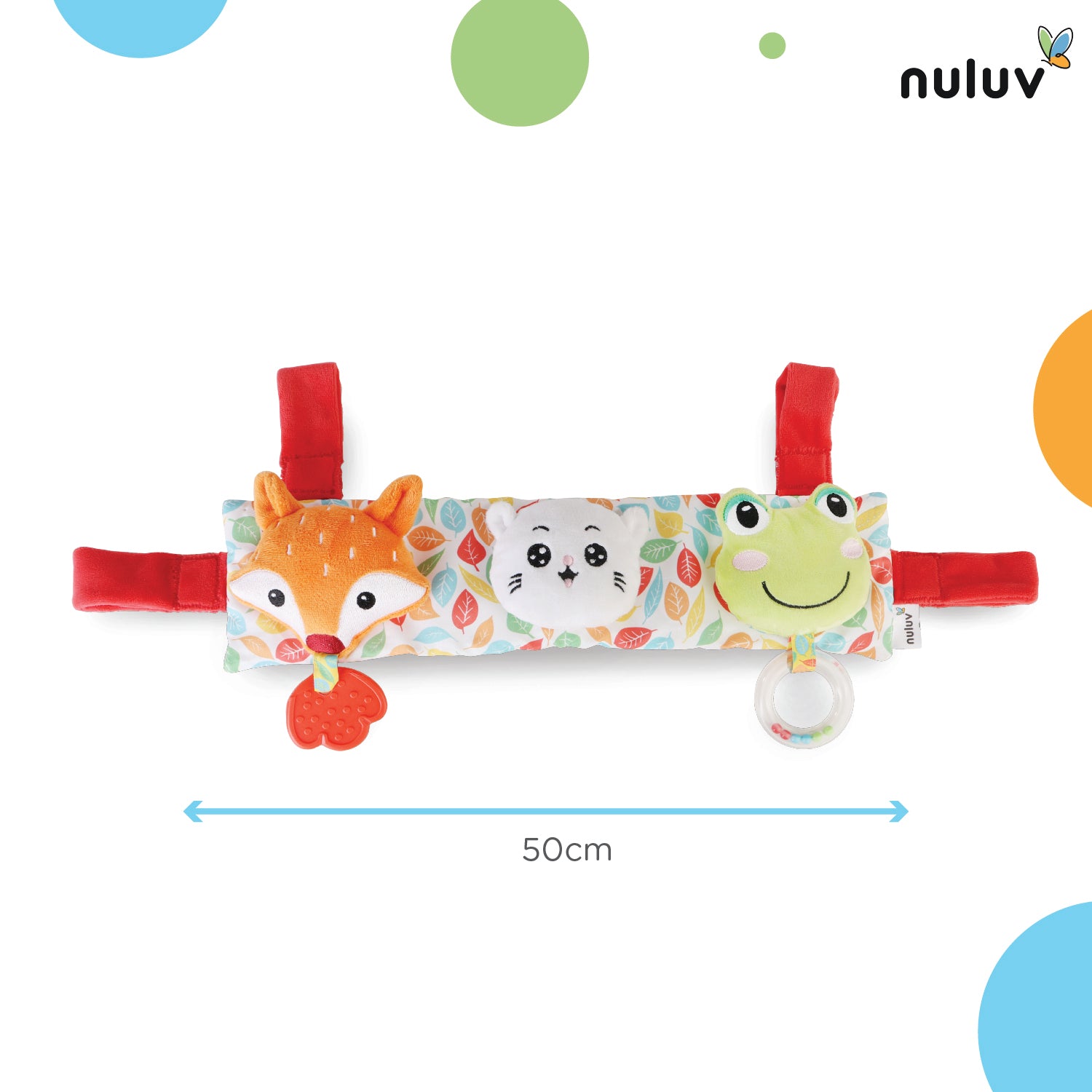 Nuluv Stroller-Cot Plush Toy, Rattle Toys For Crib, Pram, For 0-12 Months