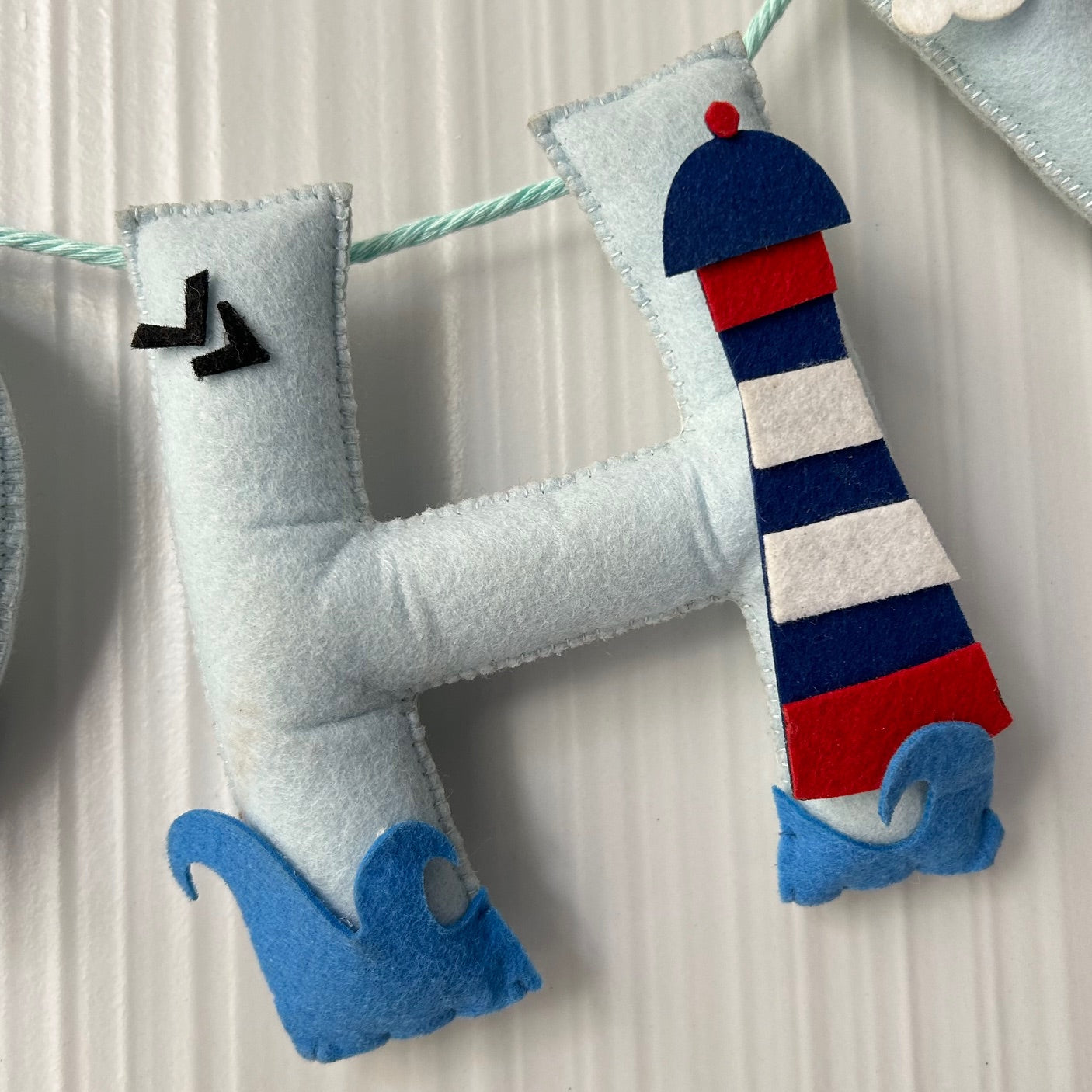 Babble Wrap Nautical Name Bunting/Garland