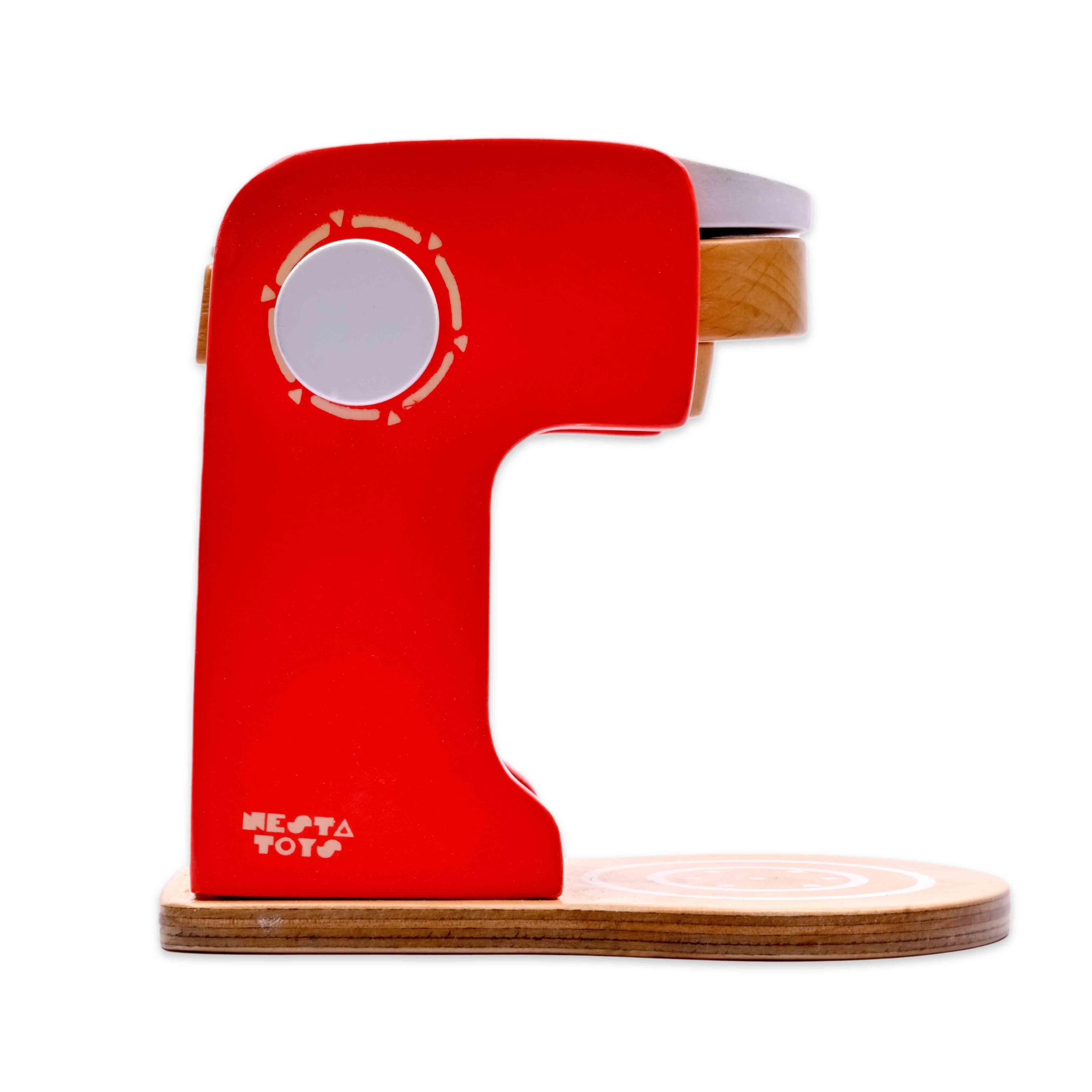 Wooden Coffee Maker Toy - Red