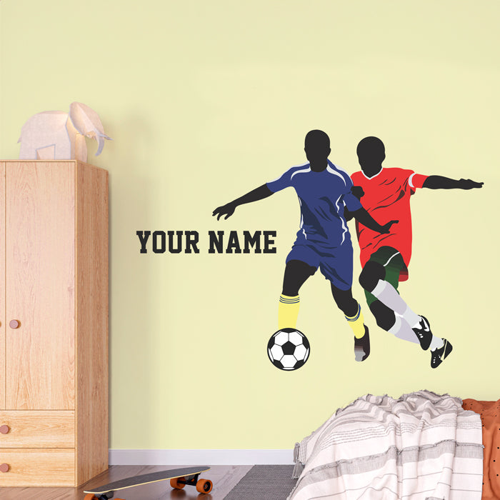 New Football Wall Name Sticker