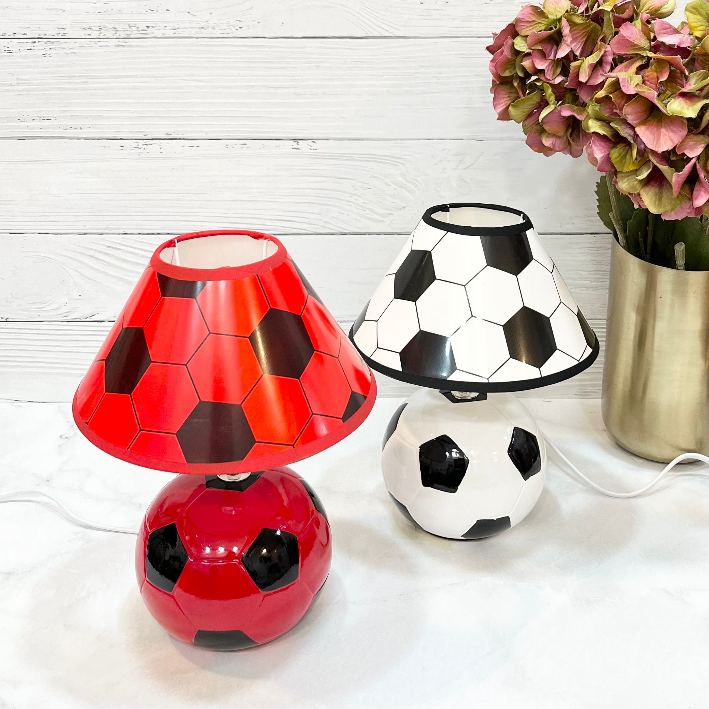 Night Lamp - Football Fun (Red & Black)