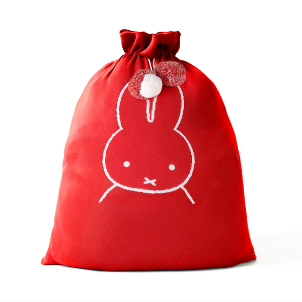 Miffy Santa Sack -Base: Red Letter: Oatmeal