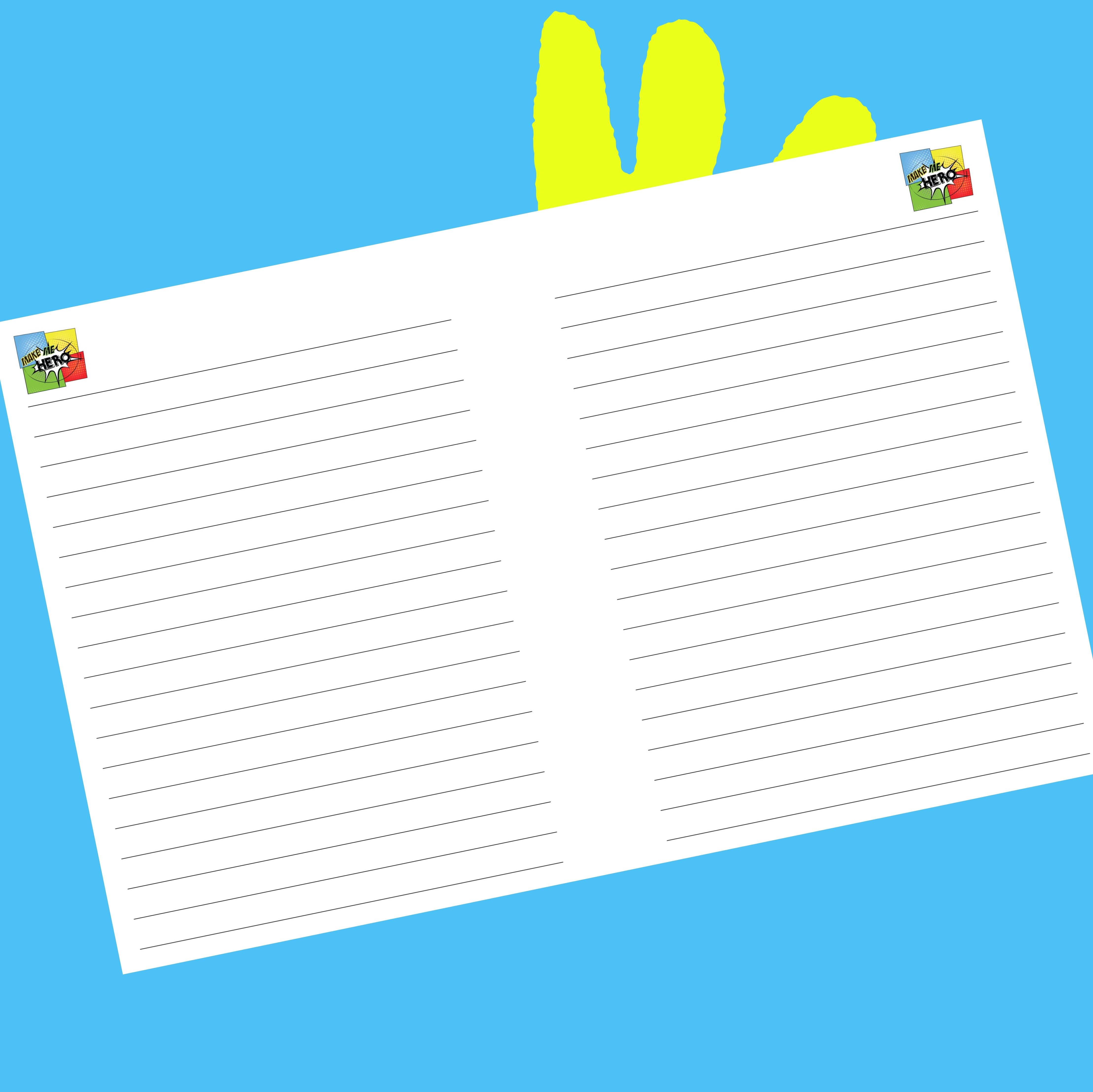 Personalized Superhero Notebooks