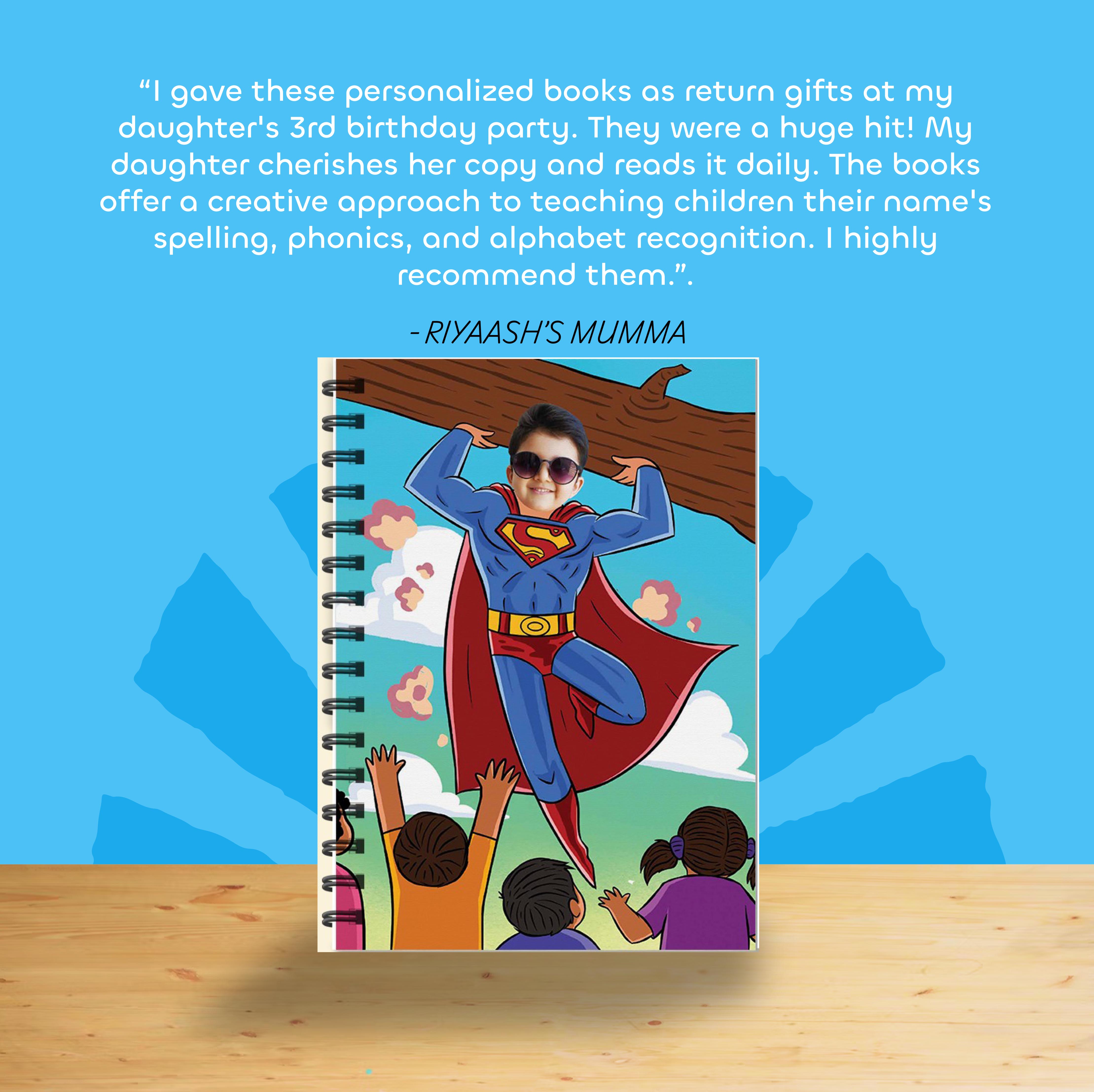 Personalized Superhero Notebooks