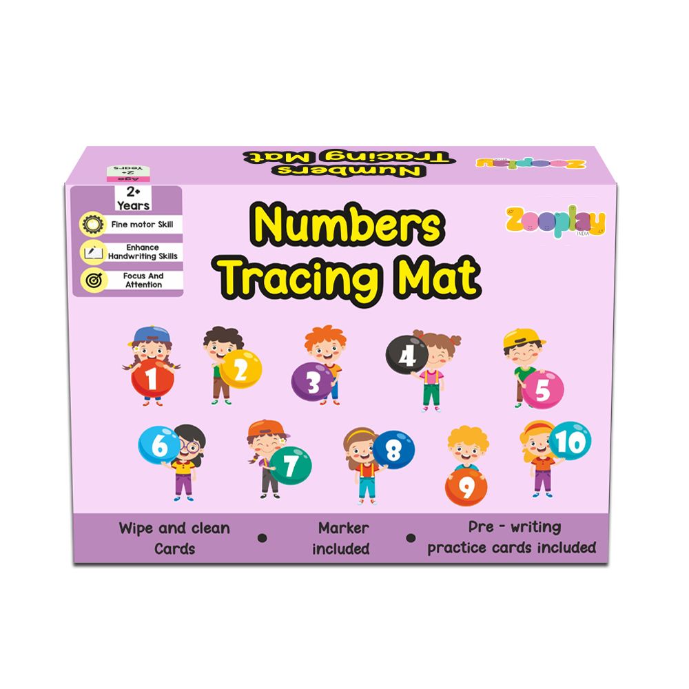 Numbers Rewritable Flashcards / Tracing mats