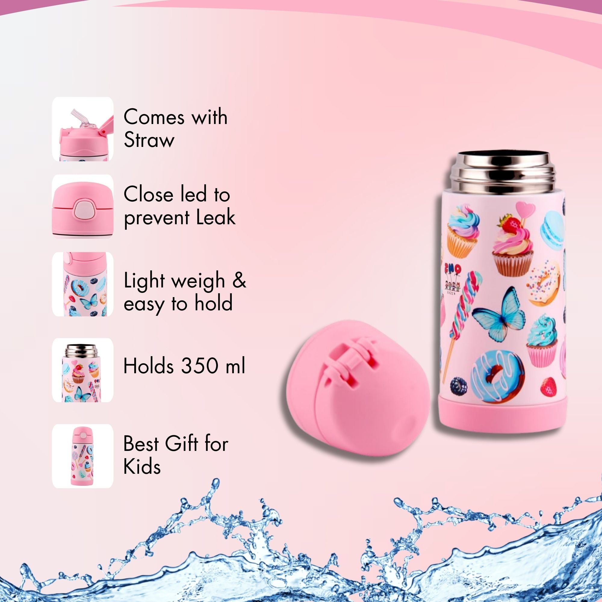 Double Wall Stainless Steel Bottle Cupcake