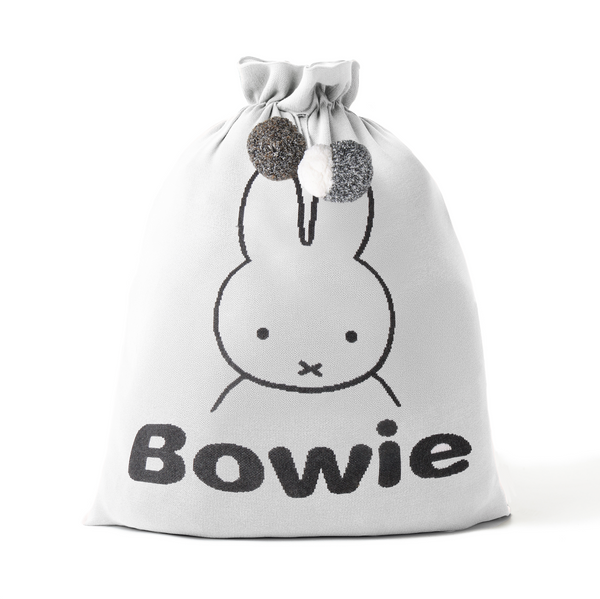 Miffy Santa Sack - Base: Oatmeal Letter: Black