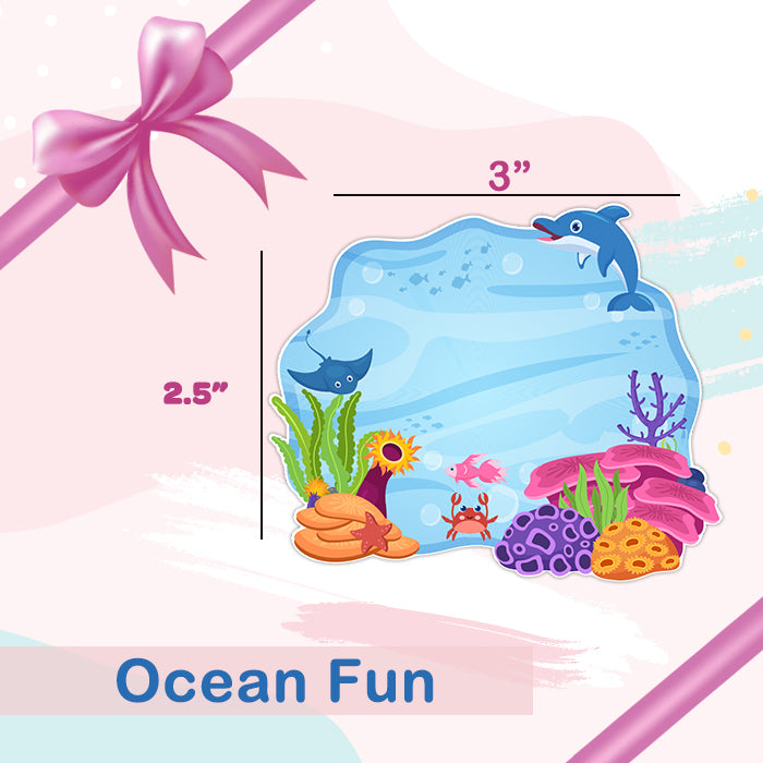 Personalised Gift Sticker - Ocean Fun - Set of 60