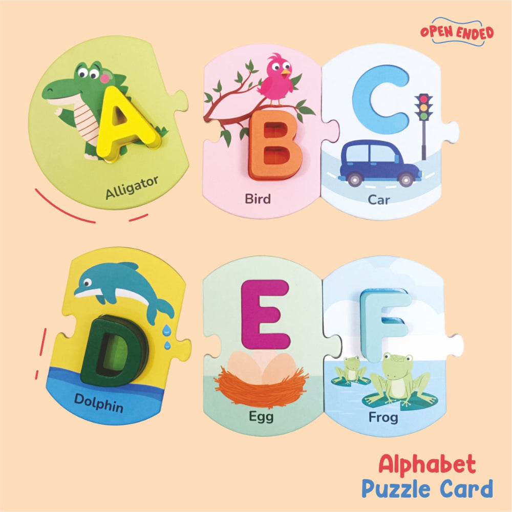 Open Ended 2 in 1 Alphabet Board Puzzle-Puzzles-Open Ended-Toycra
