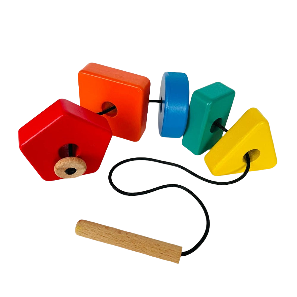 Open Ended 3 in 1 Stack and Sort Board With Lace-Motor Skills-Open Ended-Toycra