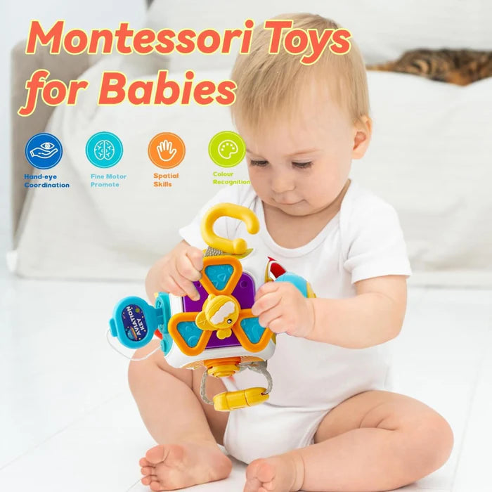 Open Ended 9 in 1 Montessori Tinker Activity Cube