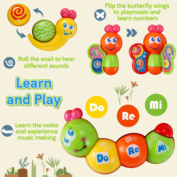 Open Ended Caterpillar Learning Table