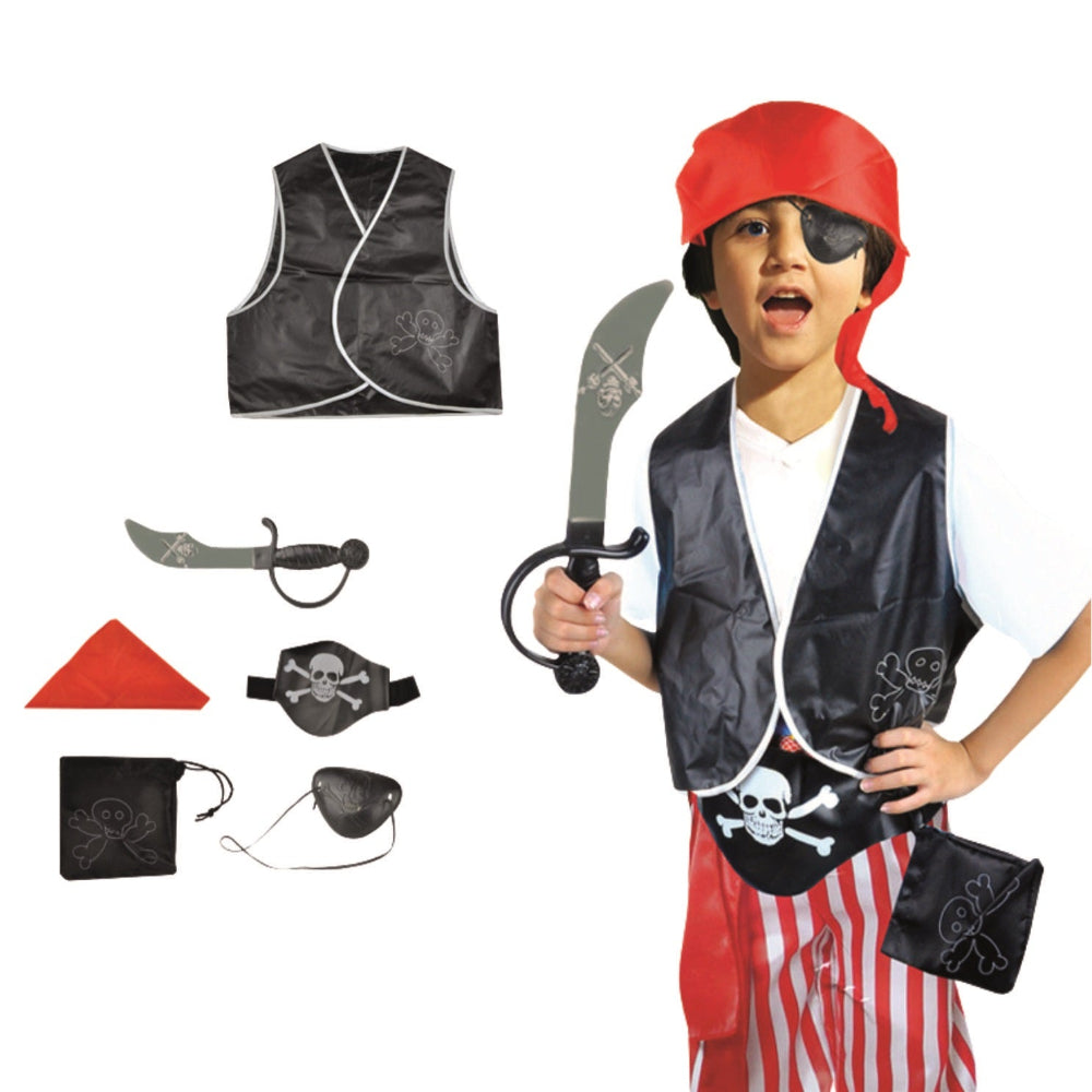Open Ended Costume RolePlay Set - Pirate-Pretend Play-Open Ended-Toycra