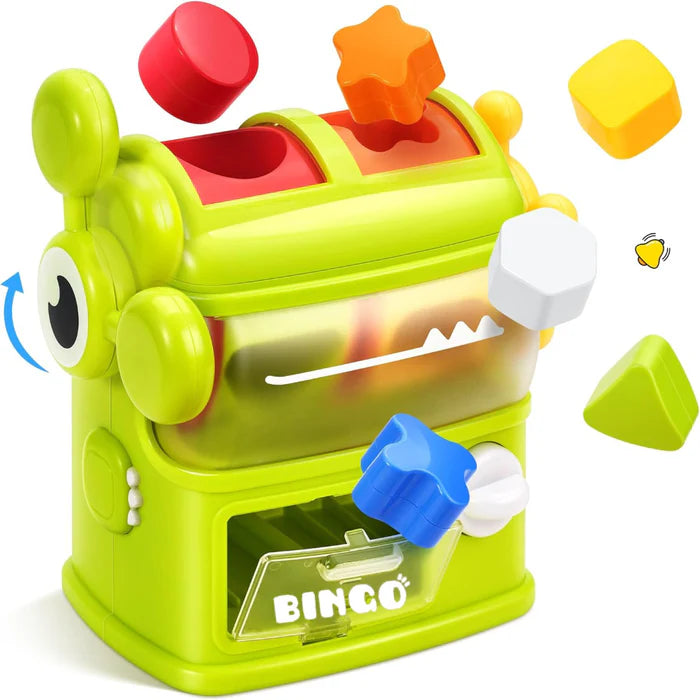 Open Ended Dino Feeder - Montessori Sensory Shape Sorter