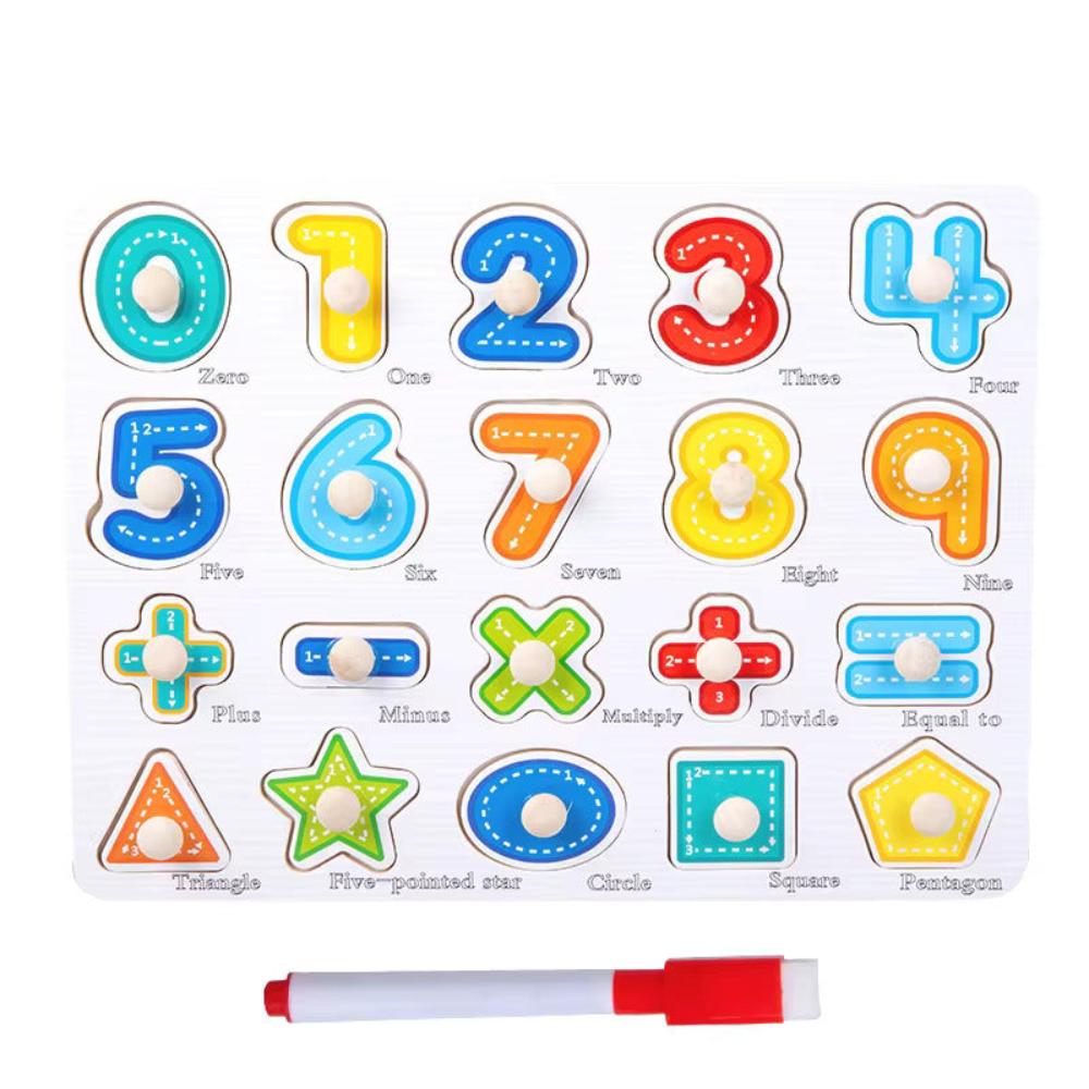 Open Ended Early Learning Knob Puzzle-Puzzles-Open Ended-Toycra