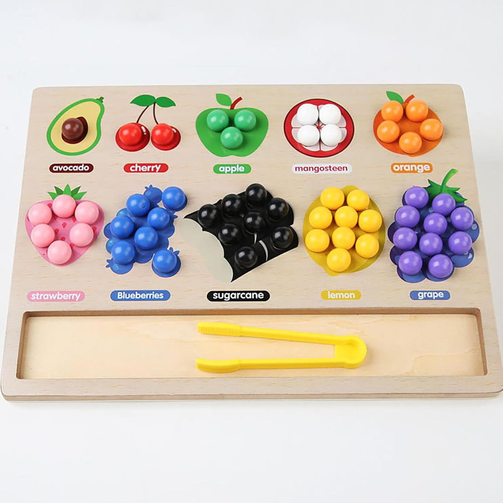 Open Ended Fruit Color Sorting Beads Game-Learning & Education-Open Ended-Toycra
