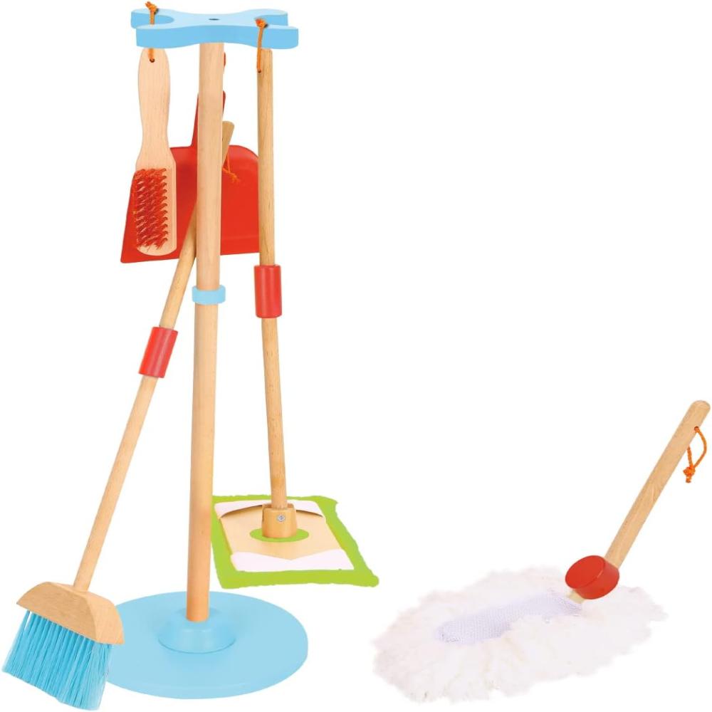 Open Ended Kids Wooden Cleaning Set - Highest quality cleaning Set available in India-Pretend Play-Open Ended-Toycra