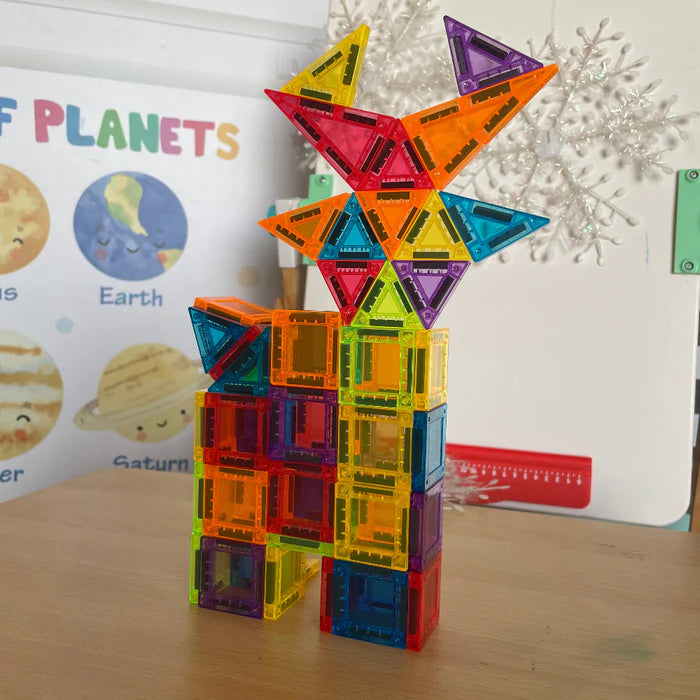 Open Ended MiniMag Travel Magnetic Tiles -60  Piece