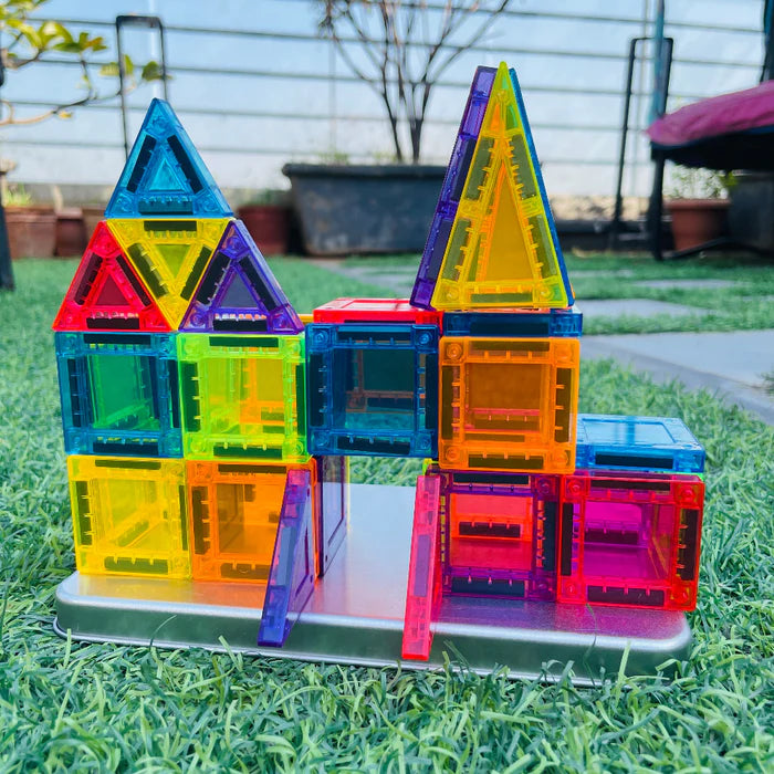 Open Ended MiniMag Travel Magnetic Tiles -60  Piece