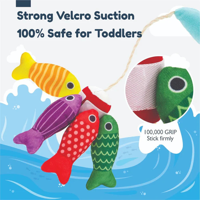 Open Ended Montessori Soft Cloth Fishing Adventure Set (22 Pcs)