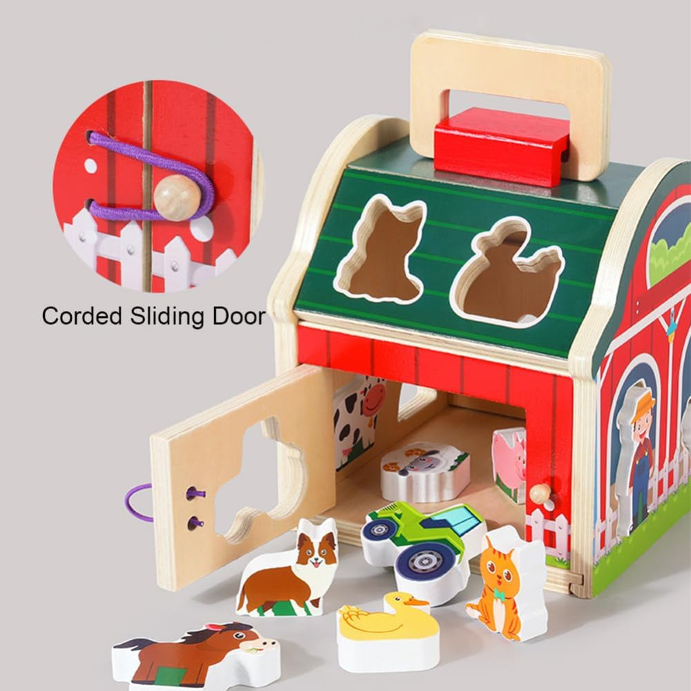 Open Ended My First Barn with Shape Sorter-Motor Skills-Open Ended-Toycra