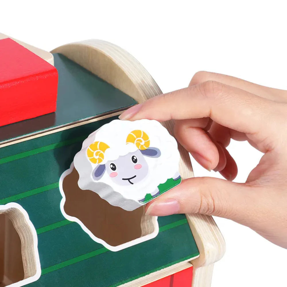 Open Ended My First Barn with Shape Sorter-Motor Skills-Open Ended-Toycra